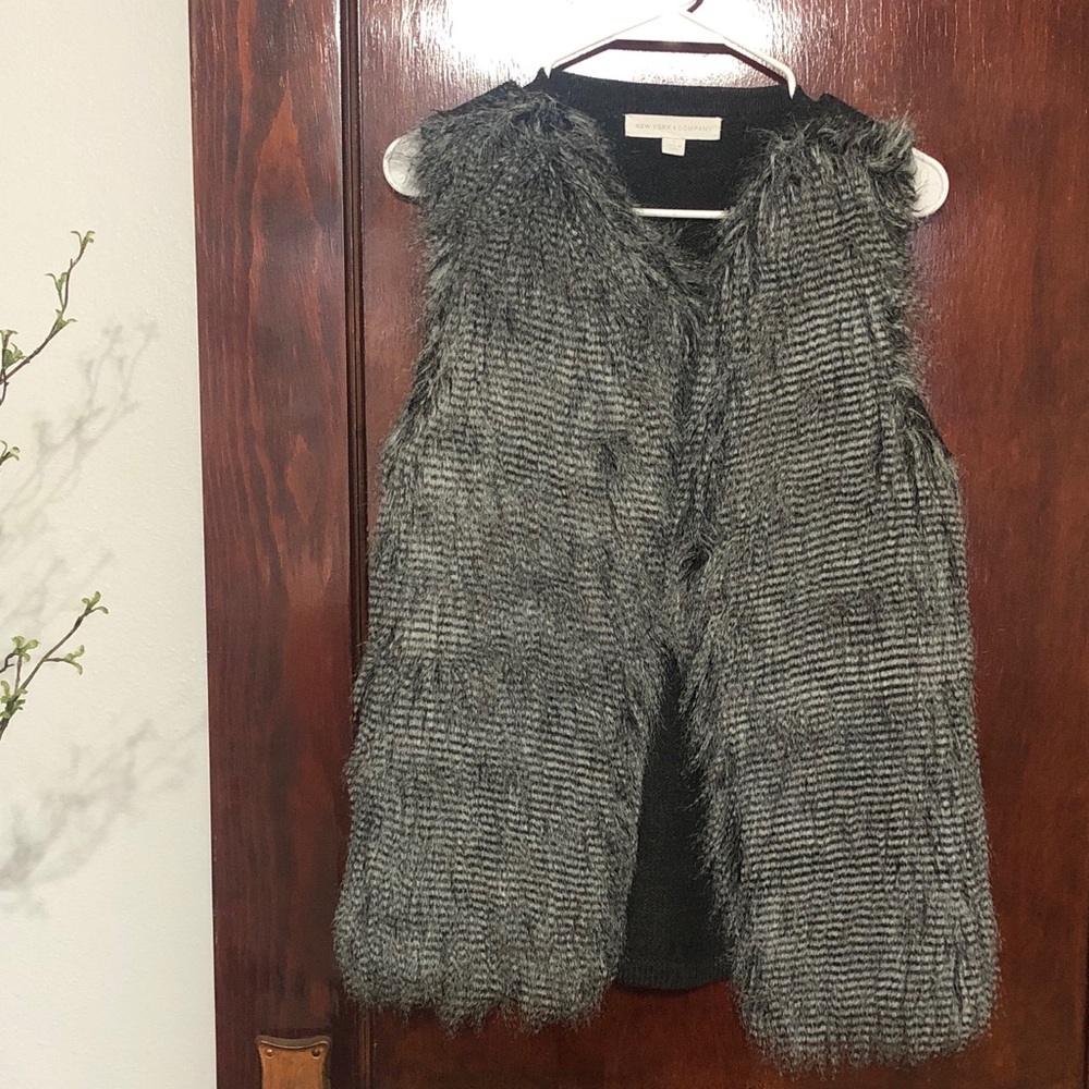 Faux fur vest